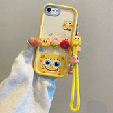 3D SpongeBob & Patrick Case with Strap for iPhone